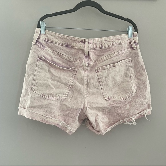 TARGET | UNIVERSAL THREAD Vintage Midi Acid Washed Denim Shorts Pink Size 14 - Picture 5 of 9